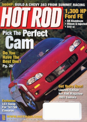 HOT ROD 2002 SEPT - '67 COUGAR T/A, SHELBY FE, BERGER